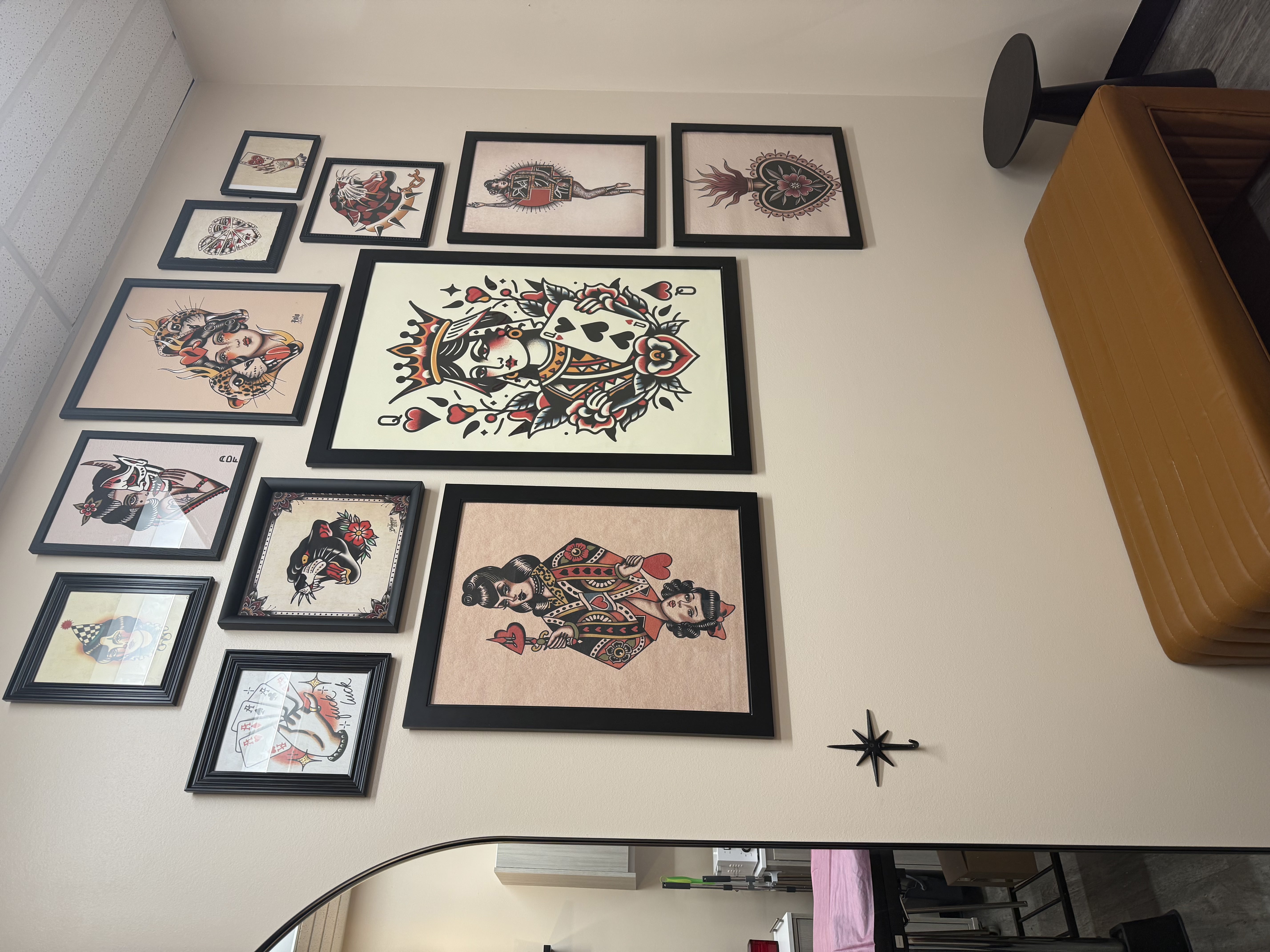 Queen of Hearts Wax Studio gallery wall